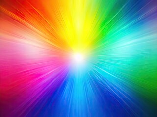 Fototapeta premium Modern design: A tilt-shift photo on a bright, colorful gradient mesh background. Rainbow banner template with soft, stylish colors.