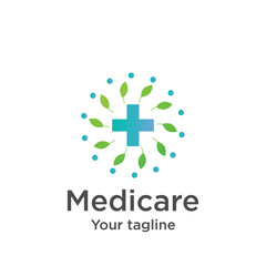 Fototapeta premium Medicare Health care Logo Design