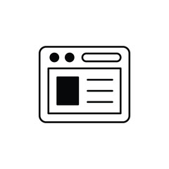 Website vector icon