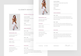 Simple A4 Resume Layout