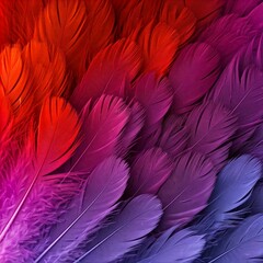 Obraz premium red and yellow feathers