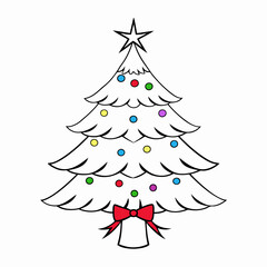 christmas tree illustration