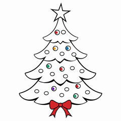 christmas tree vector