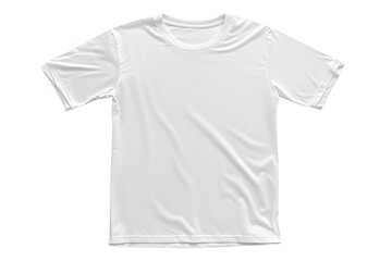 A plain white t-shirt displayed on a neutral background, showcasing a simple, versatile clothing item suitable for casual wear.