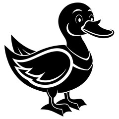 duck cartoon isolated