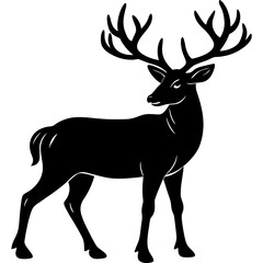 deer silhouette vector