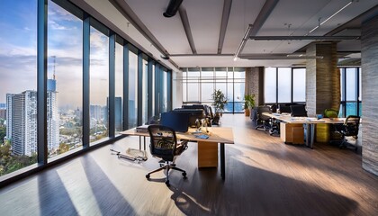 contemporary office space with smart, concept