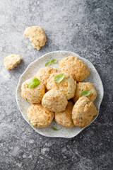 Homemade savory cookies with cheese
