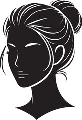 people head minimal Silhouette
 with white background