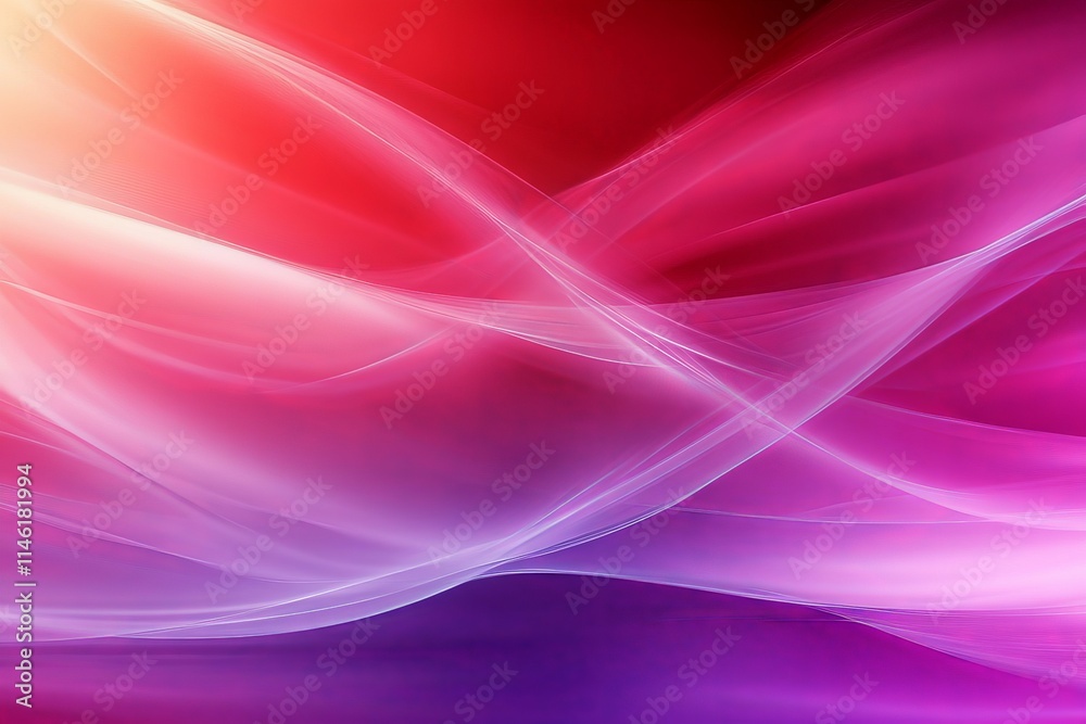 Aufkleber a spectrum of vibrant pink and red hues flows dynamically, crafting an abstract scene full of energy
