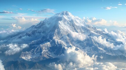 a view of the top of a mountain from below