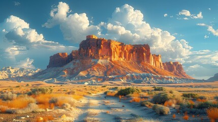brown rock formation under white clouds during daytime