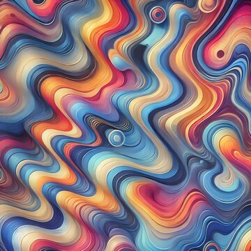 Colorful abstract geometric background. Liquid dynamic gradient waves. Fluid marble texture.