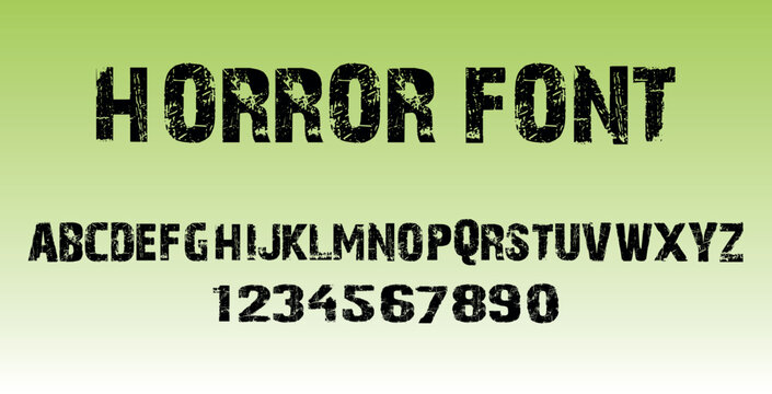  Horror dark lettering tattoo vector type font. grunge style Y2k type font with gothic pank rock and blood style signs and symbols. scary tattoo font vector icon