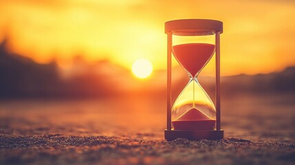 Abstract depiction of an hourglass with sand flowing smoothly capturing the essence of time in a minimalist graphic novel style