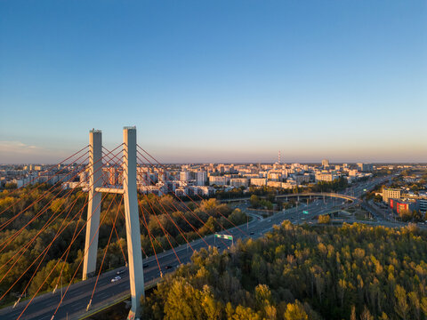 siekierkowski bridge and the gocław district