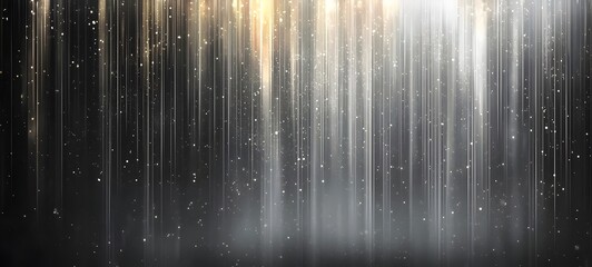A mesmerizing abstract background featuring vertical streaks of light and sparkling particles, creating an ethereal and dreamy atmosphere.