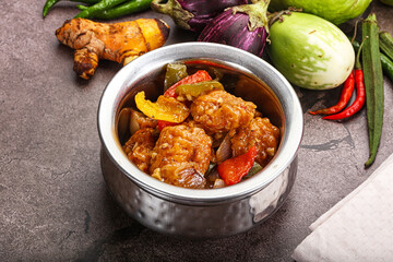 Chinese cuisine - prawn with chili sauce