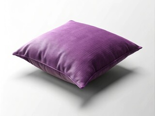 Purple Cushion Mockup: Worm's Eye View Photography, 3D Render, Home Decor Pillow, Soft Furnishings