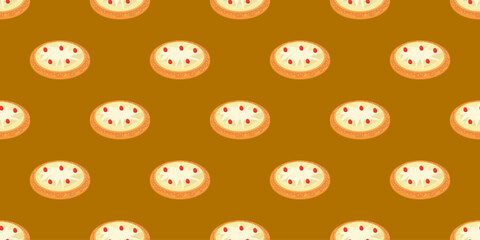 Fototapeta premium Bread pattern background. bakery theme pattern background. seamless pattern of bread. seamless pattern with breads. bread pattern illustration.