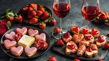 Valentine's Day Heart Snacks.