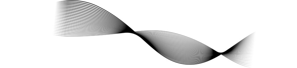 Abstract wavy grey stream element for design on transparent background isolated. frequency sound wave lines, technology, data science, business wave line background.