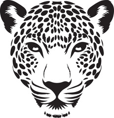 leopard head vector