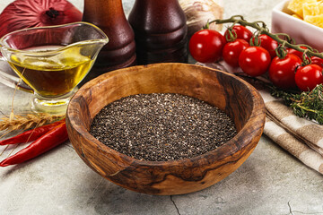 Vegan cuisine - Chia seeds for cooking