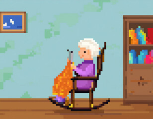 Fototapeta premium Pixel Art Pixelated Illustration