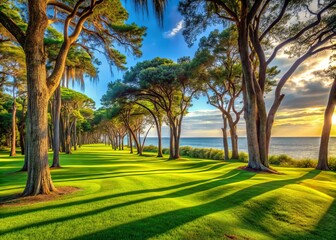 Sea Pines Plantation Hilton Head Island: Low-Angle Perspective of Lush Landscape