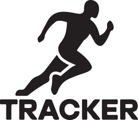 silhouette of a person running