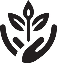 Food plant anagram symbol logo icon design as a depiction of a mascot for a company operating in the food sector