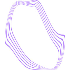 Abstract Purple Curved Line Art Frame for Modern Graphic Design