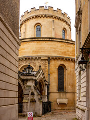 Temple church built by the Knights Templar in 12th century, London, UK