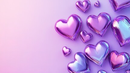 Hearts on pink	
