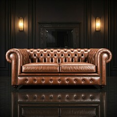 leather armchair