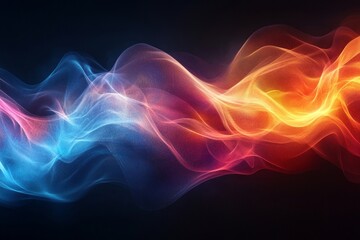 Obraz premium Modern Art Digital Abstract Background with Color Flow, Generative AI