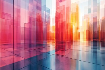 Modern Business Abstract Concept Background, Generative AI