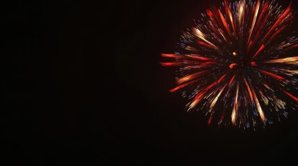 Fototapeta premium abstract fireworks background and space for text