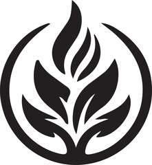 Food plant anagram symbol logo icon design as a depiction of a mascot for a company operating in the food sector