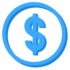 dollar sign icon, us sign, us icon, dollar symbol, dollar sign, dollar, 3d sign, blue dollar symbol on white, symbol on white, money symbol, png, dollar sign png, dollar sign sticker, logo, png