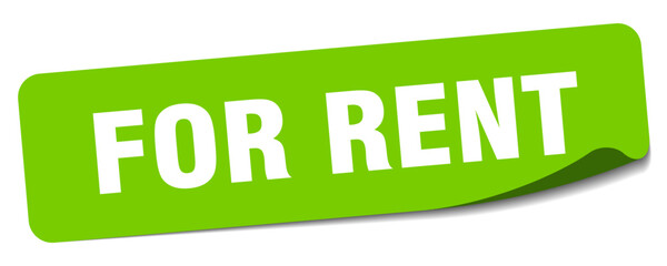 FOR RENT sticker