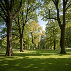 Fototapeta premium trees in the park