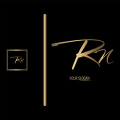 Luxury stylish RN letter vector logo design. Typography Stylish logo design.
