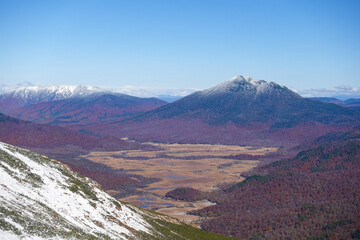 Oze, Ozegahara, From Mt. Shibutsu viewing Mt. Hicuhi