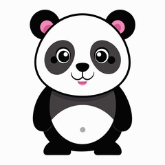 panda bear with a bamboo