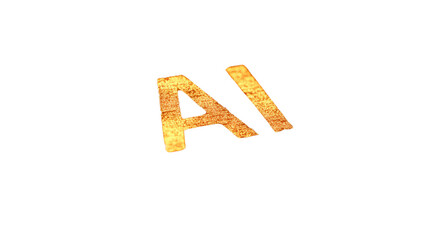 letter a made of letters isolated on white background