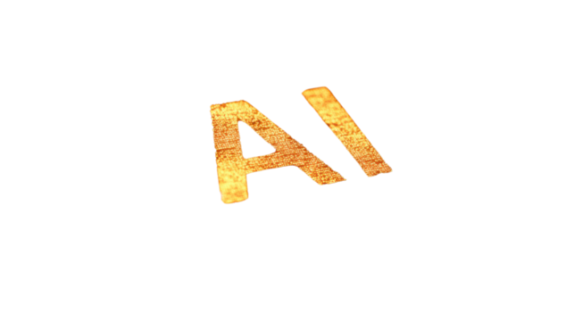 letter a made of letters isolated on white background