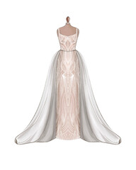 Fototapeta premium Dress Sketch - 3