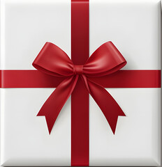 gift box with red bow